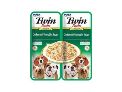 Churu Dog Twin Packs Chick&Veg. in Broth 80g