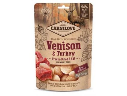 Carnilove Raw Freeze Dried Snacks Venison&Turkey 60g