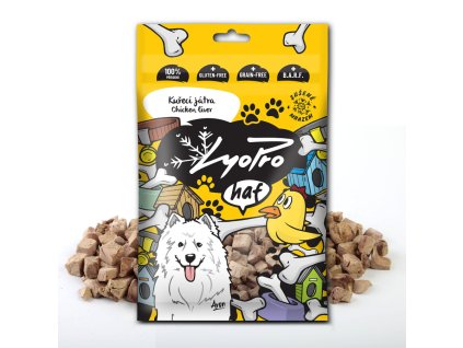 Lyopro DOG poch. mrazem sušené Kuřecí játra 50g
