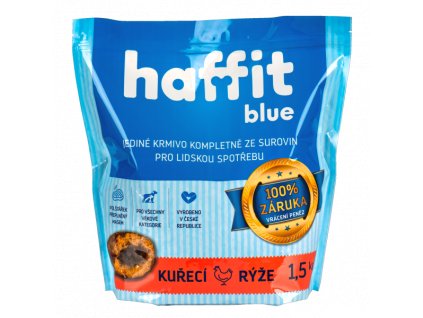 Haffit BLUE polštářky s masem kuřecí rýže 1,5 kg