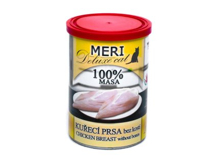 MERI Deluxe Cat kuřecí prsa bez kosti, konzerva 400 g