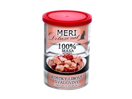 MERI Deluxe Cat kostky libové svaloviny, konzerva 400 g