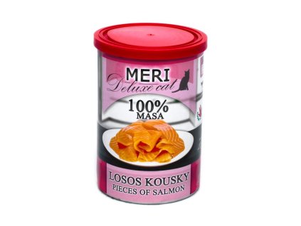 MERI Deluxe Cat losos kousky, konzerva 400 g