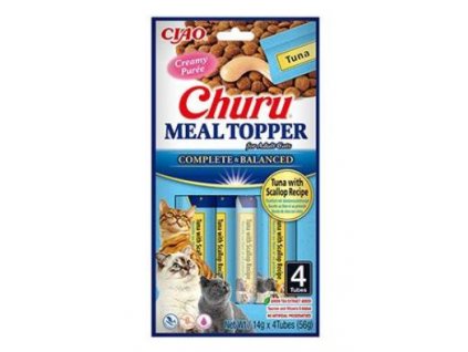 Churu Cat Meal Topper Tuna with Scallop Recipe 4x14g