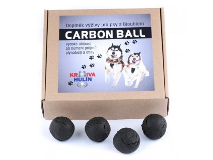 Carbon Ball s Aktivním uhlím doplněk výživy gastro pro psy dárkové balení 500 g