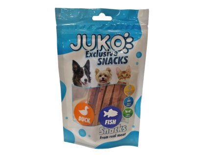 Duck, cod & vegetable Strips JUKO Snacks 70 g