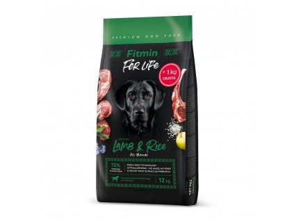 Fitmin Dog For Life Lamb & Rice 12 kg + 1 kg