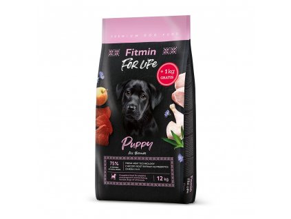 Fitmin dog For Life Puppy 12 kg + 1 kg