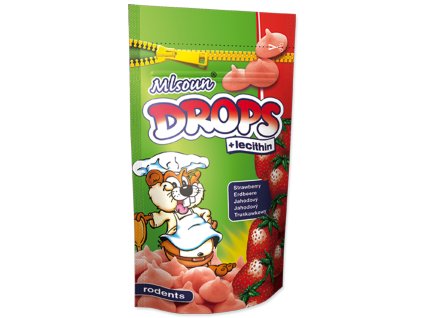 Pochoutka hlodavec Mlsoun jahodové dropsy 75g