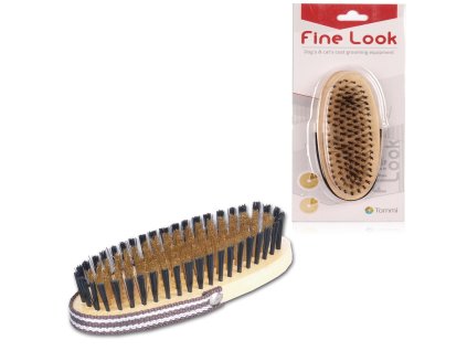 Kartáč ovál na ruku mosazné drátky 15x6,5cm Tommi