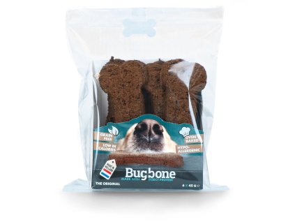 Pochoutka pes Bugbone Large kost s hmyzem 6x45g v