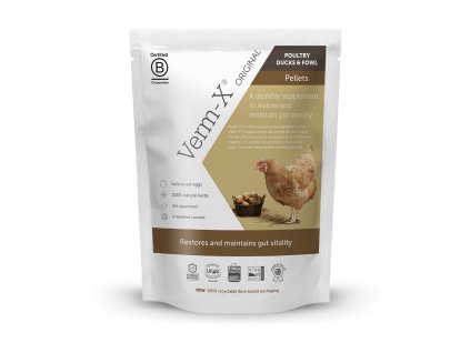Verm X Přírodní pelety proti střevním parazitům pro drůbež 250g