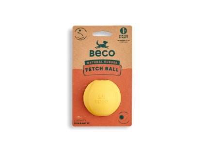 Beco Fetch Ball Hračka pro psy žlutá 6,5cm