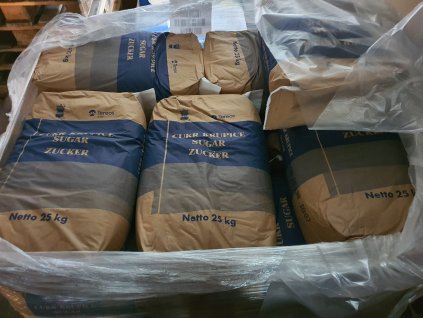 Cukr Krupice jemná 25 kg 40x25 kg PALETA 1000 kg