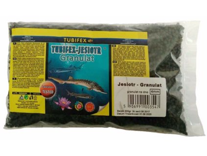 Tubifex krmivo pro jesetery 4 mm 0,5 kg