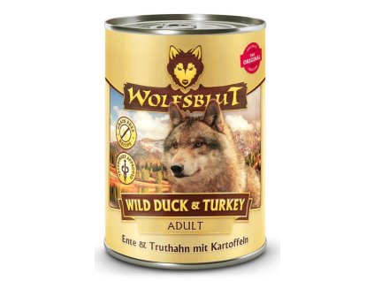 Wolfsblut Dog Adult Wild Duck&Turkey konz. 395g