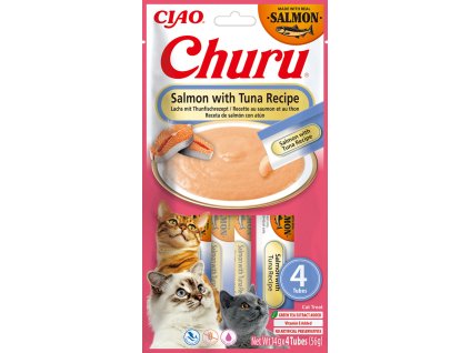 Churu Cat Salmon with Tuna Recipe 4x14g