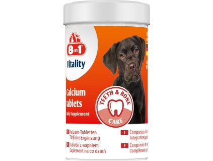 Vitality Calcium 8in1 for All Dogs 155tbl