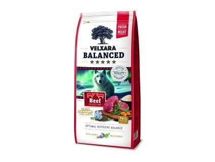 Velxara Balanced FM Dog Adult Monoprot.Beef&Rice 750g
