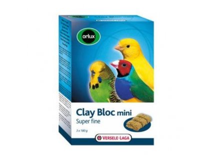 17222 versele laga orlux clay block mini pro ptaky 540 g
