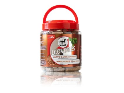 Leoveties s mrkví a lněným olejem pamlsky pro koně 1,1 kg