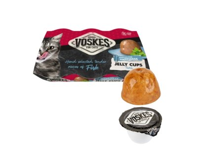 Voskes Cat jelly cups želatinové košíčky s tuňákem 6 x 25 g