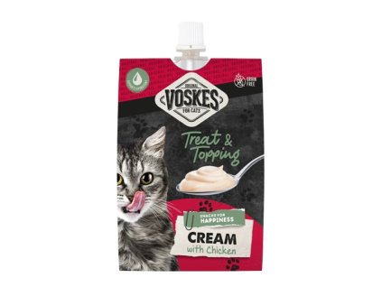 Voskes Cream Snacks Cat s kuřecím masem 90 g