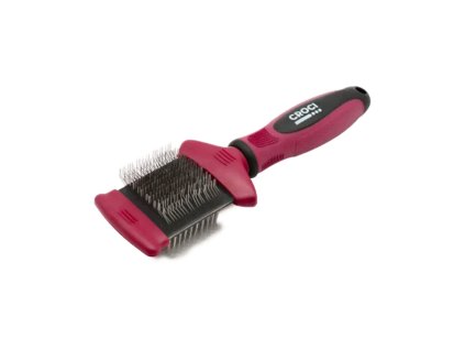 Kartáč Flexi oboustranný vínový L Croci