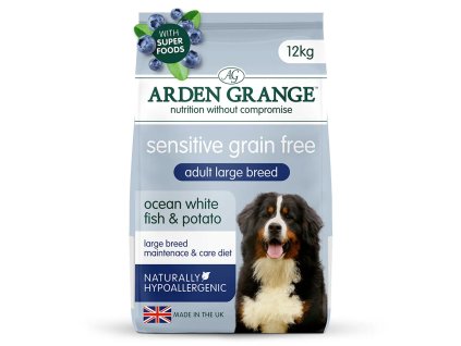 Arden Grange GF Dog Adult Large Sen.O.W.Fish&Pot.12kg