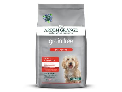 Arden Grange GF Dog Light Senior Chick&Superfoods 12kg