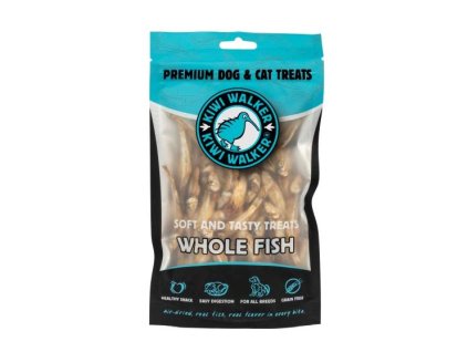 Pochoutka vzduchem sušené celé rybky 100g Kiwi