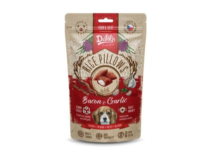 Dafiko plněné polštářky pro psy slanina česnek 80g