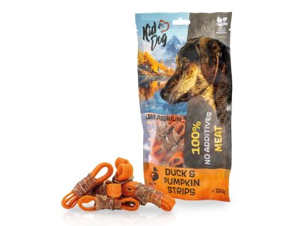 Pochoutka KIDDOG SUPER PREMIUM kachní maso,dýně 150g