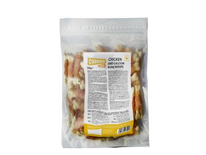 CARODO Dog poch. Kuřecí maso s vápníkovou kostí 500g