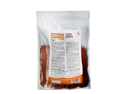 CARODO Dog poch. Jehněčí proužky 500g