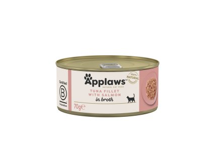 Applaws Cat konzerva Adult Broth tuňák s lososem 70g