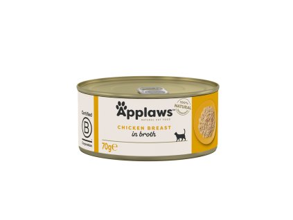 Applaws Cat konzerva Adult Broth kuřecí prsa 70g