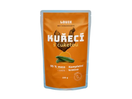 Louie Dog kapsa Kuřecí s cuketou 150g