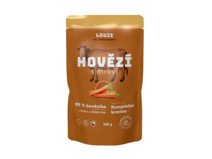 Louie Dog kapsa Hovězí s mrkví 150g