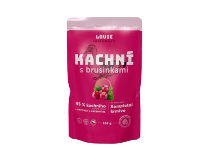 Louie Dog kapsa Kachní s brusinkami 150g