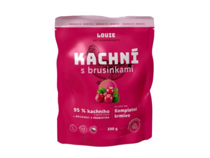 Louie Dog kapsa Kachní s brusinkami 300g