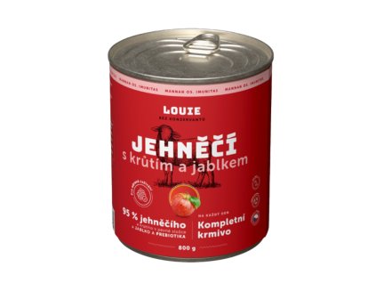 Louie Dog konzerva Jehněčí s krůtím jablky a prebiotiky 800g