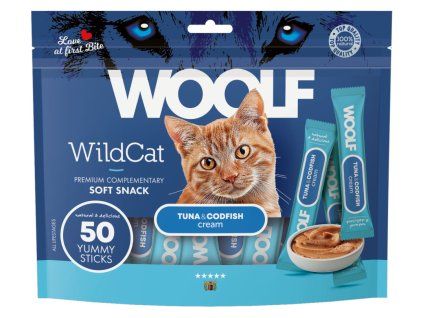 WOOLF WildCat Cream Regular Tuna&Codfish 50x14g