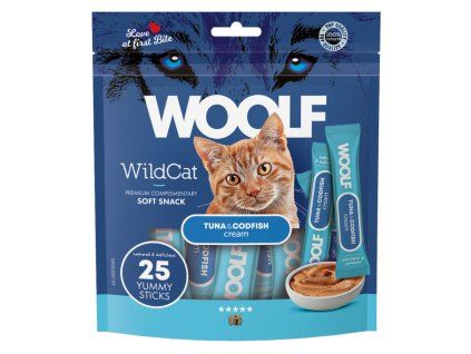 WOOLF WildCat Cream Regular Tuna&Codfish 25x14g