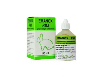 Emanox PMX přírodní 50ml přípravek proti KOKCIDIÓZE, vyrobený z výtažků léčivých rostlin