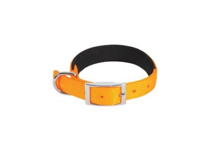 Obojek pes SOFT NYLON oranžový 20mm/45cm Zolux