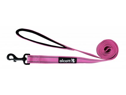Alcott Reflexní vodítko pro psy růžové velikost S