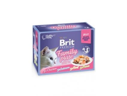 Brit Premium Cat D Fillets in Jelly Family Plate 1020g