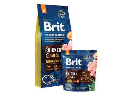 1417 brit premium by nature junior m 15 kg