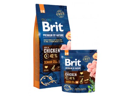 12659 brit premium by nature senior s m 15 kg